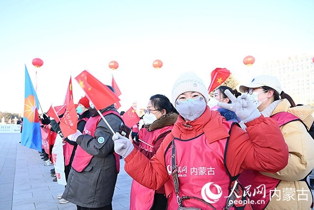 2022年呼和浩特市第七屆徒步迎新活動(dòng)現(xiàn)場(chǎng)。人民網(wǎng) 劉藝琳攝