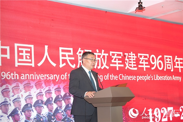 蒙古國國防部副部長瑪格奈致辭。人民網(wǎng)記者 霍文攝J