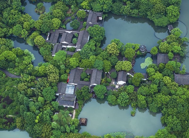 2023年5月11日，浙江杭州，西溪國(guó)家濕地公園。