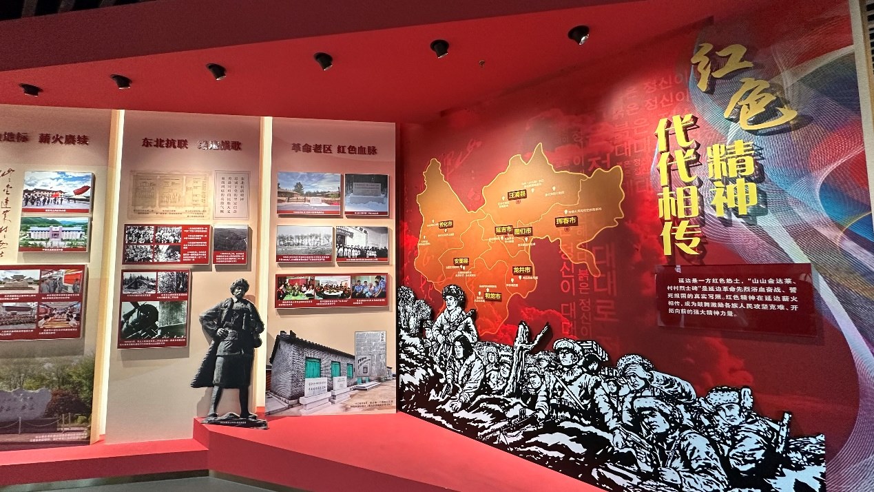 《千秋正氣-朝鮮族革命斗爭史陳列》展廳。人民網(wǎng)記者 金洪花攝