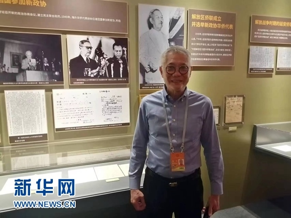 印尼廣東社團(tuán)聯(lián)合總會(huì)總主席張錦泉。新華網(wǎng)記者 侯強(qiáng) 攝