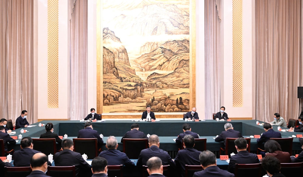  2023年5月17日上午，習近平在西安聽取陜西省委和省政府工作匯報并發(fā)表重要講話。