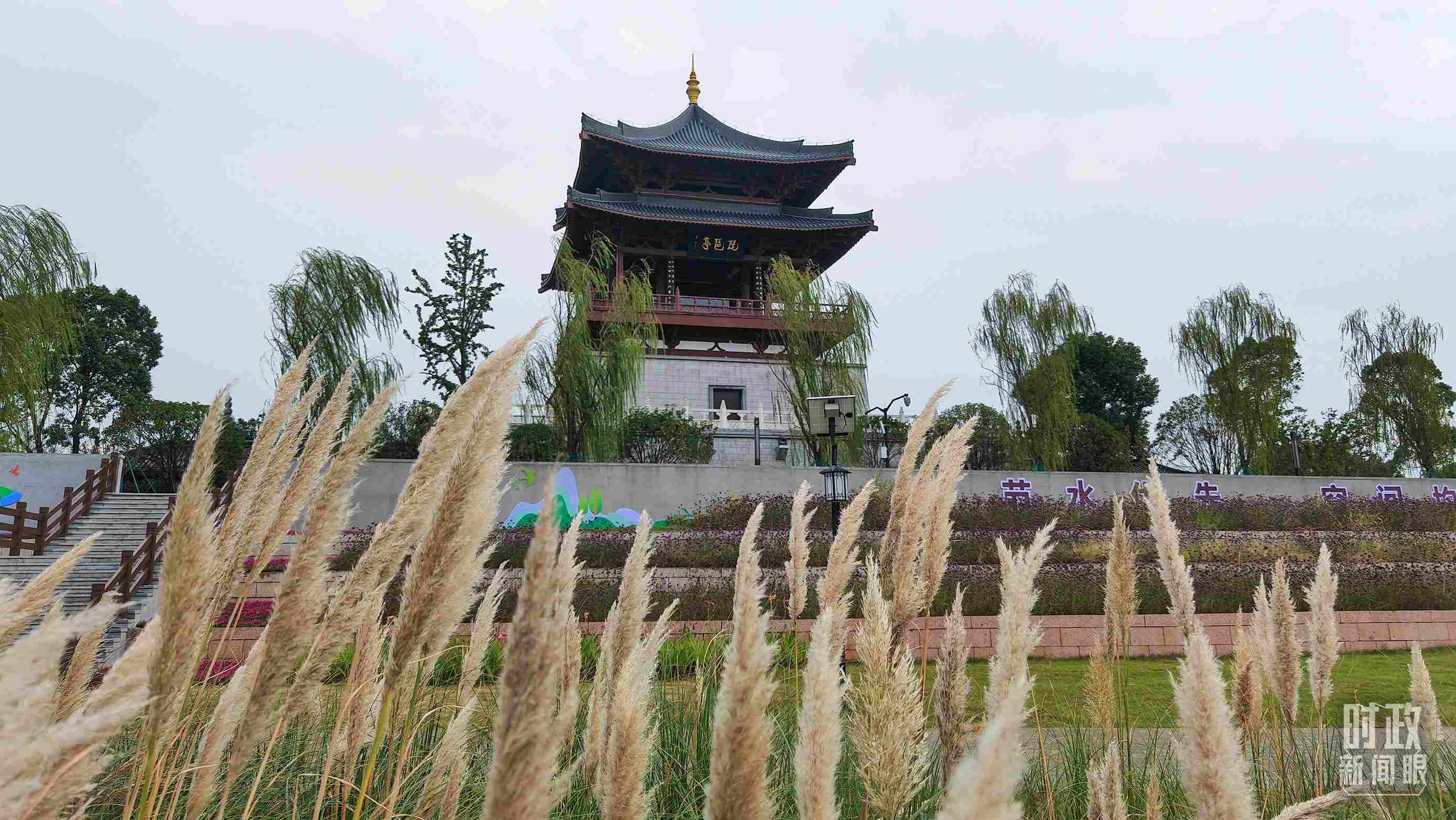 △長江國家文化公園九江城區(qū)段。（總臺央視記者程鋮拍攝）