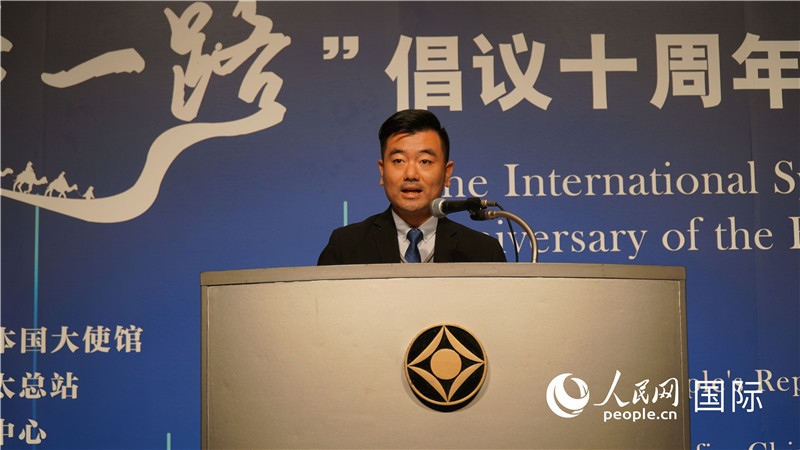 泰中“一帶一路”研究中心主任威倫發(fā)言。人民網(wǎng) 蔣曉辰攝