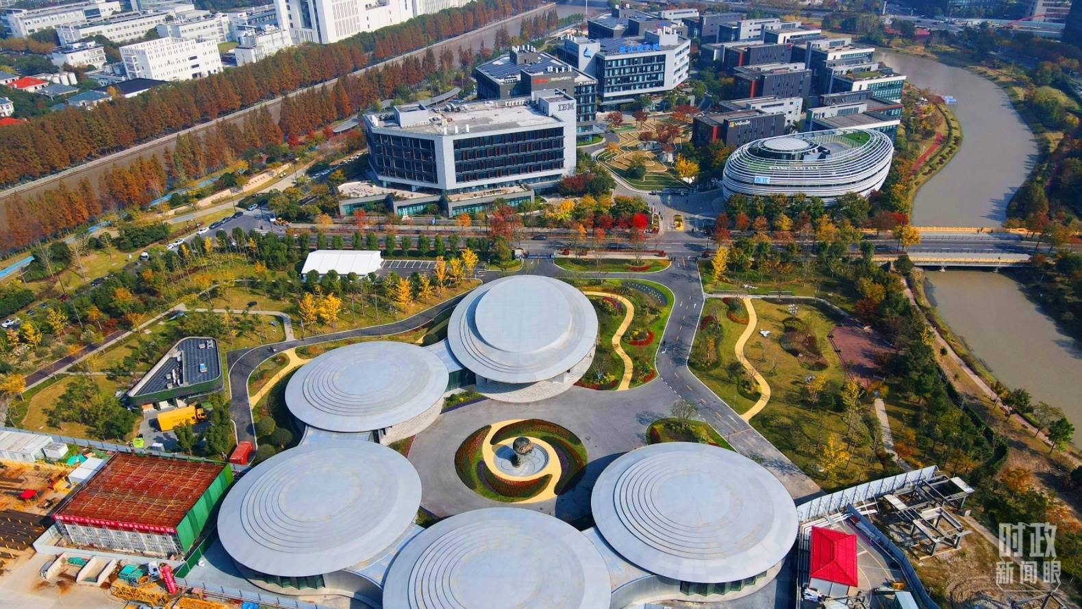 △張江科學(xué)城未來(lái)公園。（總臺(tái)央視記者范凱拍攝）