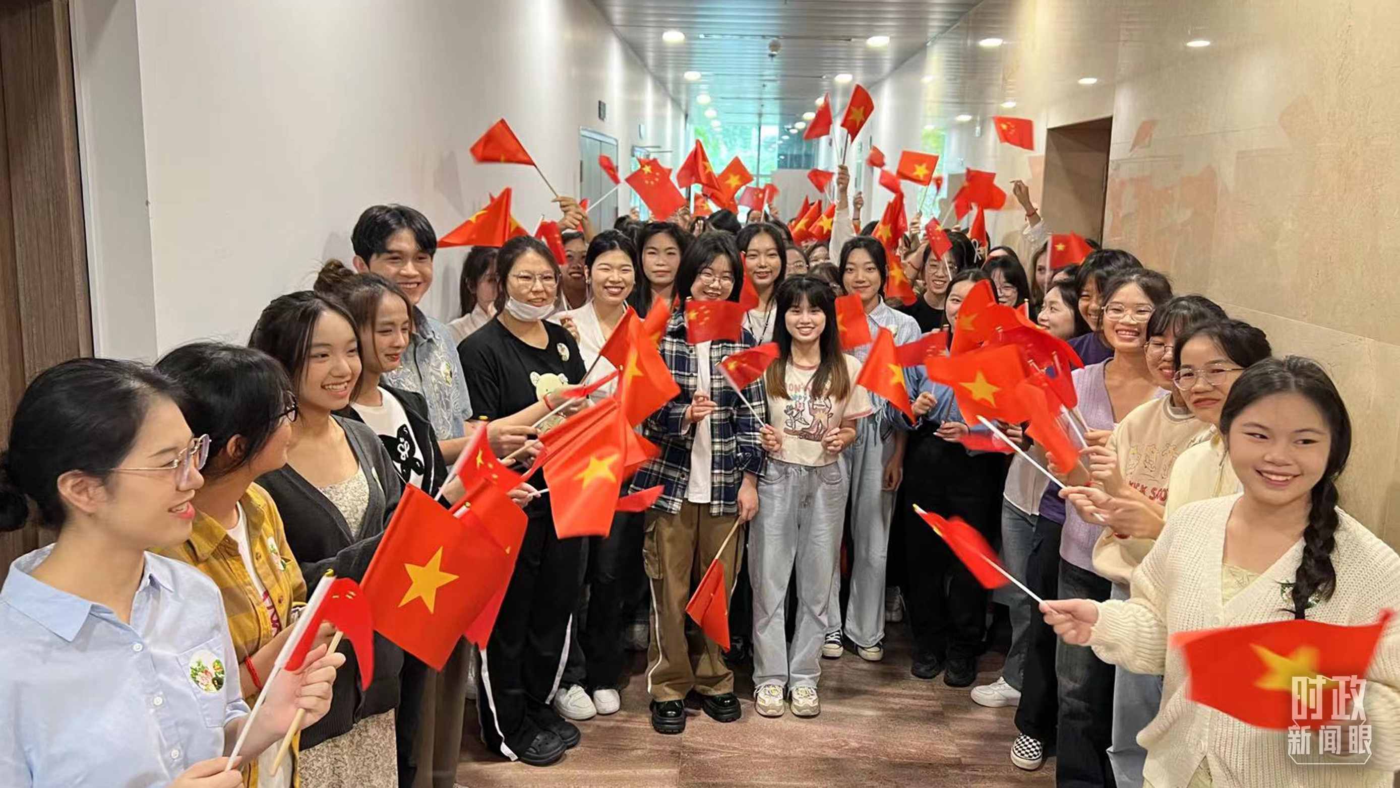 △中越青年齊聚一堂。（總臺央視記者程鋮拍攝）