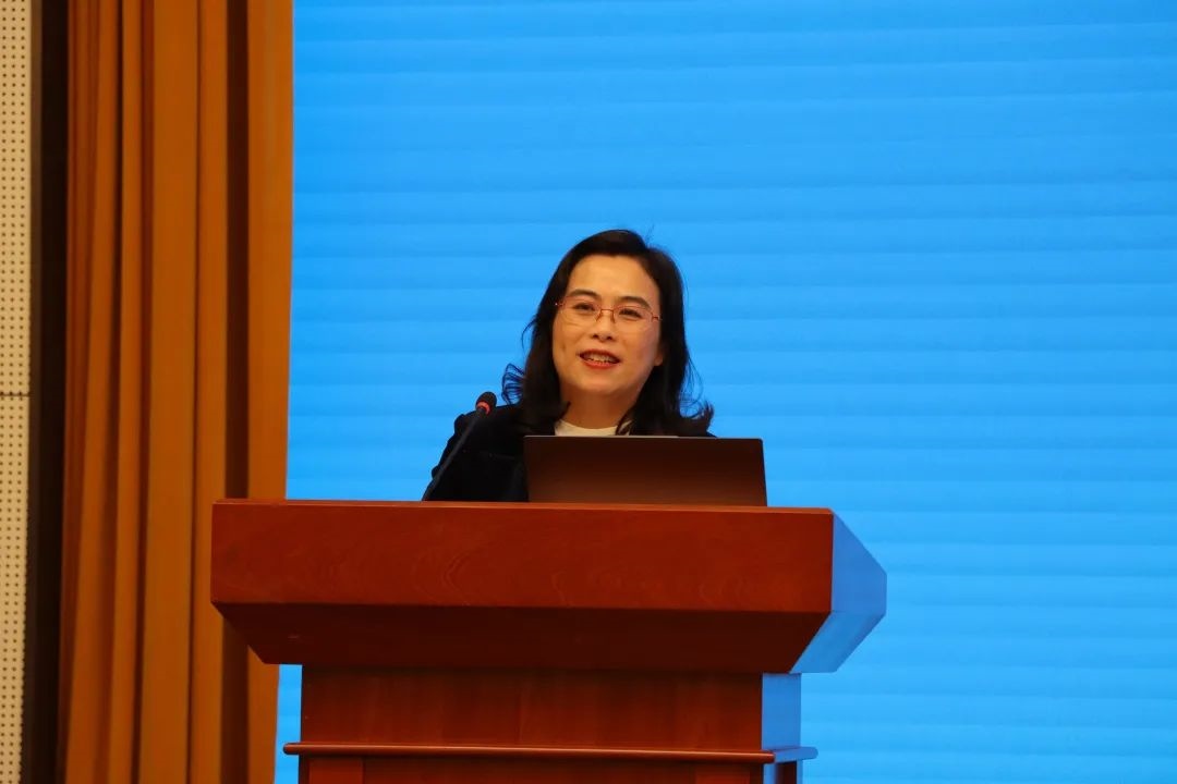 浙江師范大學(xué)副校長張建珍致辭。主辦方供圖