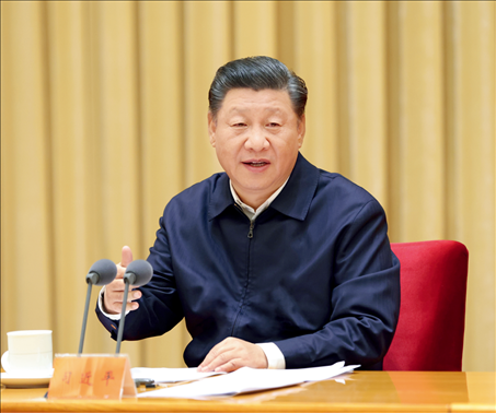 2020年11月16日至17日，中央全面依法治國工作會議在北京召開。中共中央總書記、國家主席、中央軍委主席習(xí)近平出席會議并發(fā)表重要講話。圖/新華社記者 龐興雷 攝