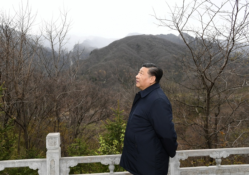 2020年4月20日，習(xí)近平在陜西秦嶺牛背梁國家級自然保護(hù)區(qū)，了解秦嶺生態(tài)保護(hù)工作情況。