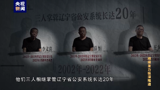 △李文喜、薛恒、王大偉在2021至2022年間先后落馬。