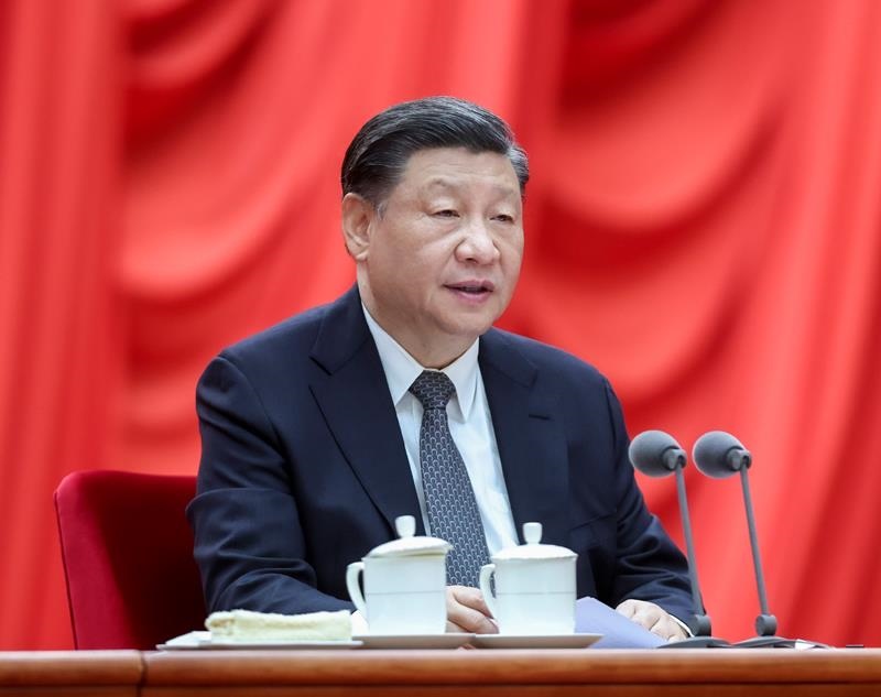 △2023年4月3日，學習貫徹習近平新時代中國特色社會主義思想主題教育工作會議在北京召開。習近平總書記出席會議并發(fā)表重要講話。