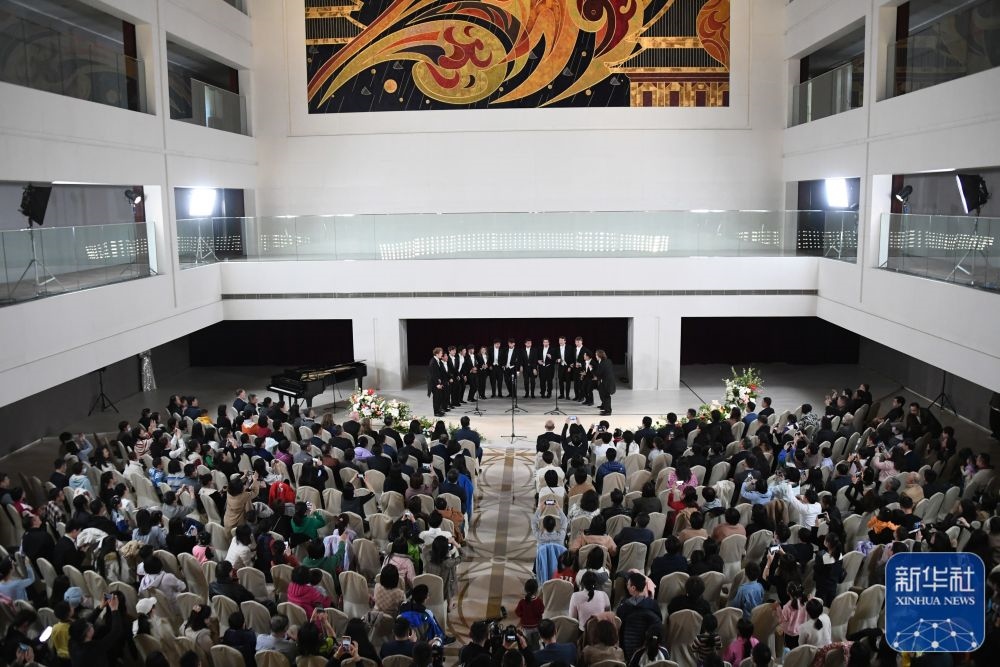 3月21日拍攝的“春暖·金融街韻律專場音樂會”現(xiàn)場。新華社記者 任超 攝