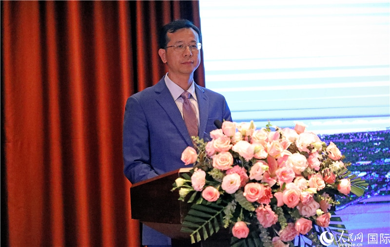 外交部外事管理司副司長姚紹俊在宣介會上致辭。人民網(wǎng)記者趙益普