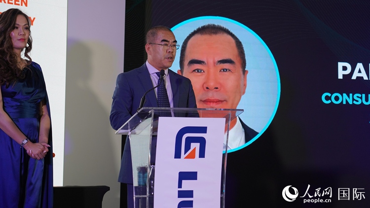 中國(guó)駐約翰內(nèi)斯堡總領(lǐng)事潘慶江發(fā)言致辭。人民網(wǎng) 張茜攝