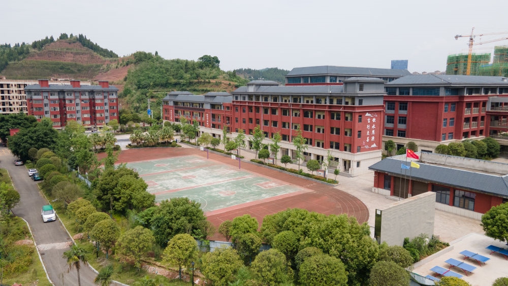 這是5月31日拍攝的之江小學校園。