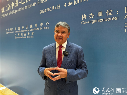 巴西社會(huì)發(fā)展部部長(zhǎng)迪亞斯。 人民網(wǎng)記者 張榮攝