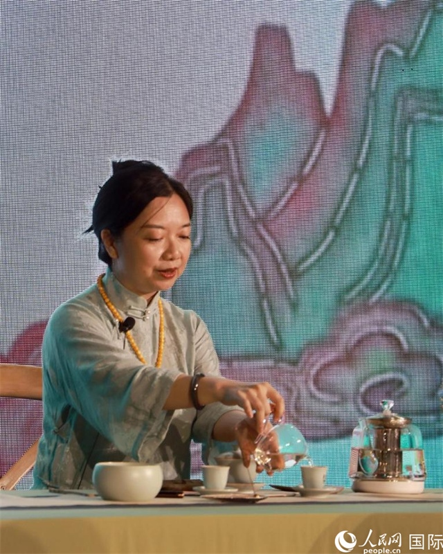 茶藝展示。人民網(wǎng)記者 管克江攝