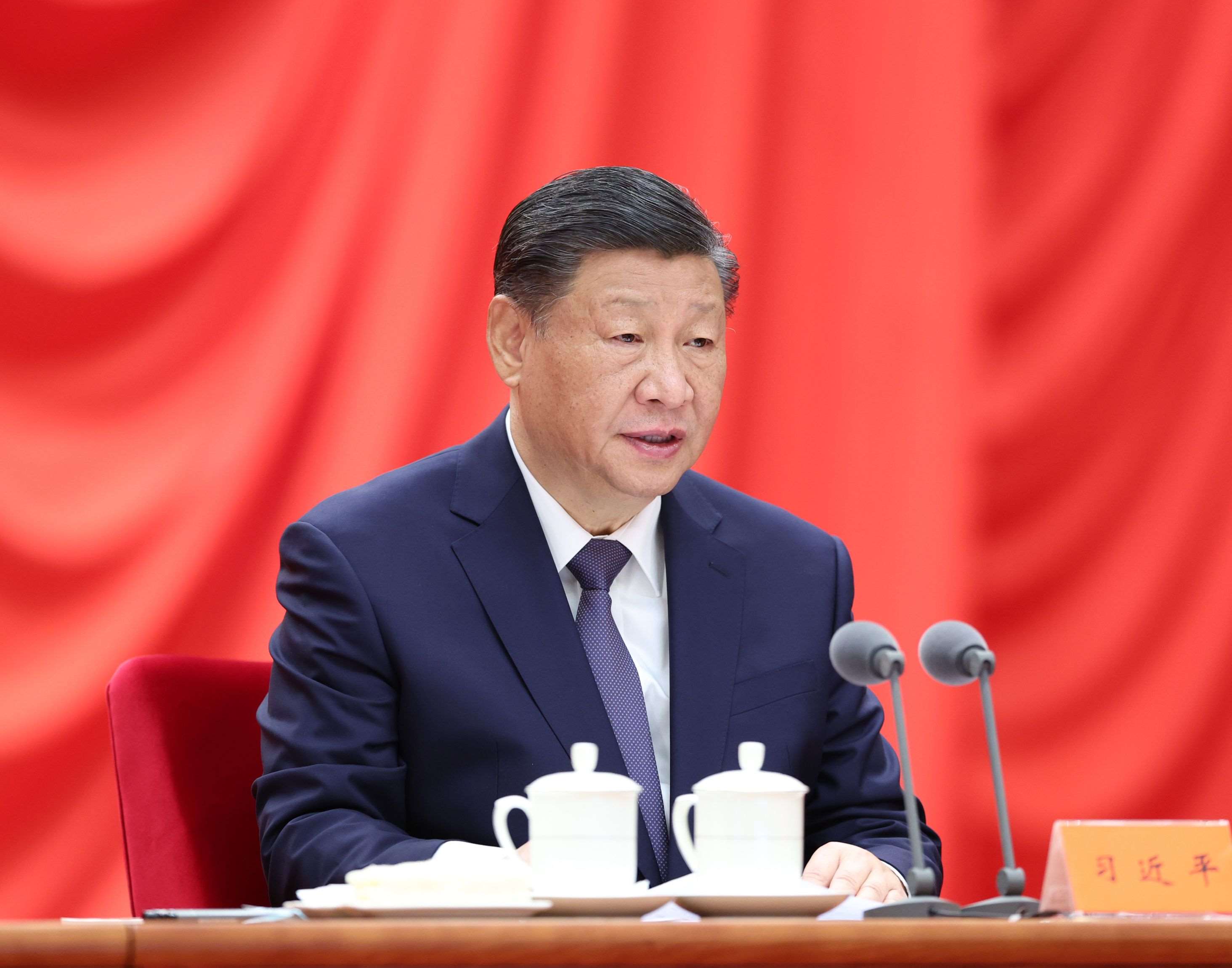 △ 2024年1月8日，習近平總書記在中國共產黨第二十屆中央紀律檢查委員會第三次全體會議上發(fā)表重要講話。