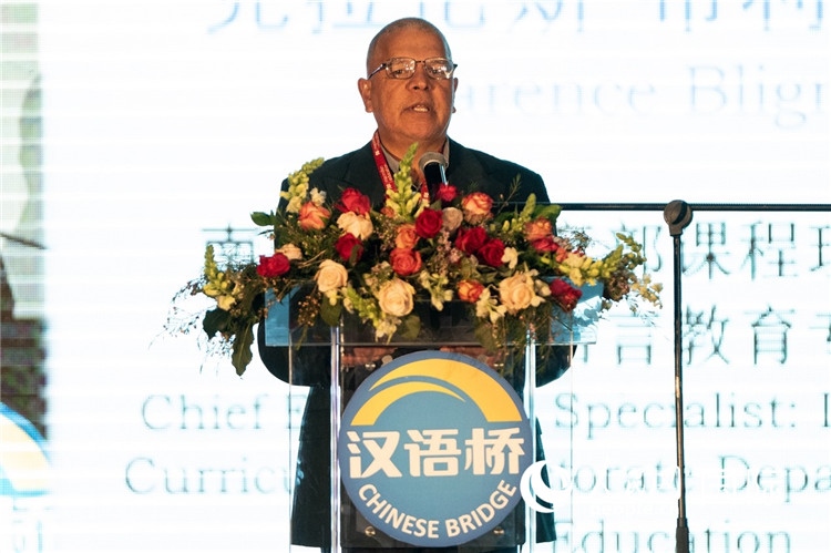 南非基教部專家克拉倫斯·布利格諾特做主旨發(fā)言。人民日報非洲中心分社 希拉茲·莫林攝