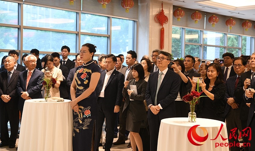 招待會(huì)現(xiàn)場(chǎng)。人民網(wǎng) 李帆攝
