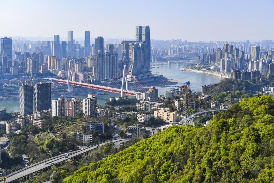 這是2024年3月25日拍攝的重慶城市景象。新華社記者 王全超 攝