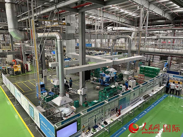 中企美的泰國工廠。人民網(wǎng)記者 簡承淵攝