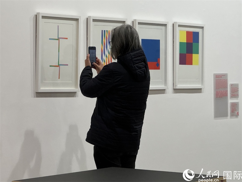 11月8日，觀眾在“瑞士經(jīng)典設(shè)計展”作品前駐足欣賞。人民網(wǎng) 謝瑩攝 