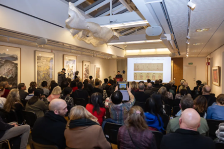 “國際視野下的中國繪畫——中國國家畫院優(yōu)秀作品交流展”。中國駐瑞典大使館供圖