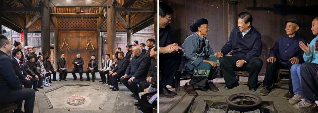 左圖由新華社記者謝環(huán)馳拍攝；右圖由新華社記者蘭紅光拍攝。