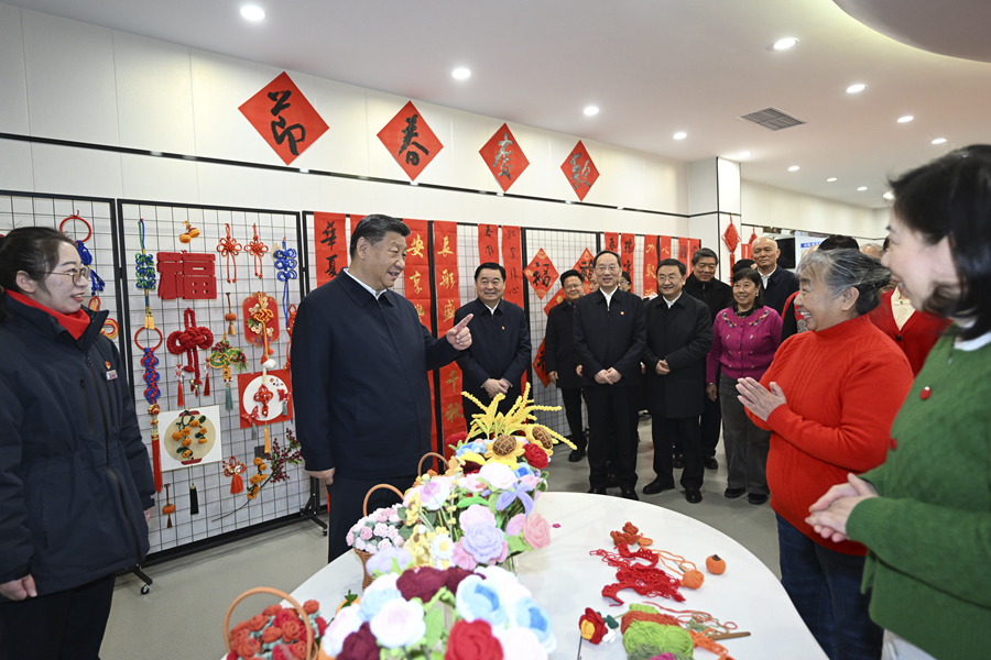 2025年1月23日，習(xí)近平總書記在沈陽大東區(qū)長(zhǎng)安街道長(zhǎng)安小區(qū)社區(qū)黨群服務(wù)中心考察。