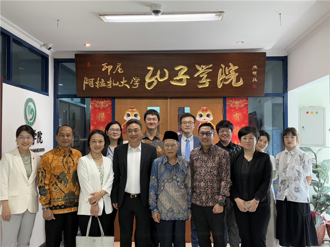 中國—東盟中心代表團訪問阿拉扎大學孔子學院。活動主辦方供圖