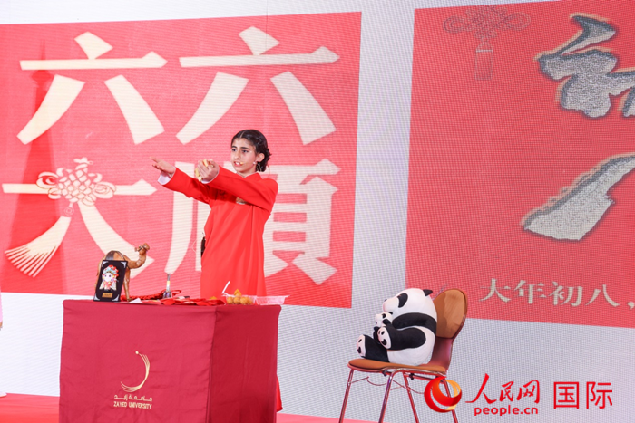 快板表演。人民網(wǎng)記者任皓宇攝